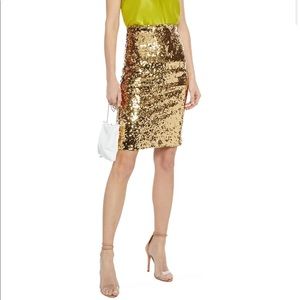 Alice + Olivia Ramos Sequin Pencil Skirt
